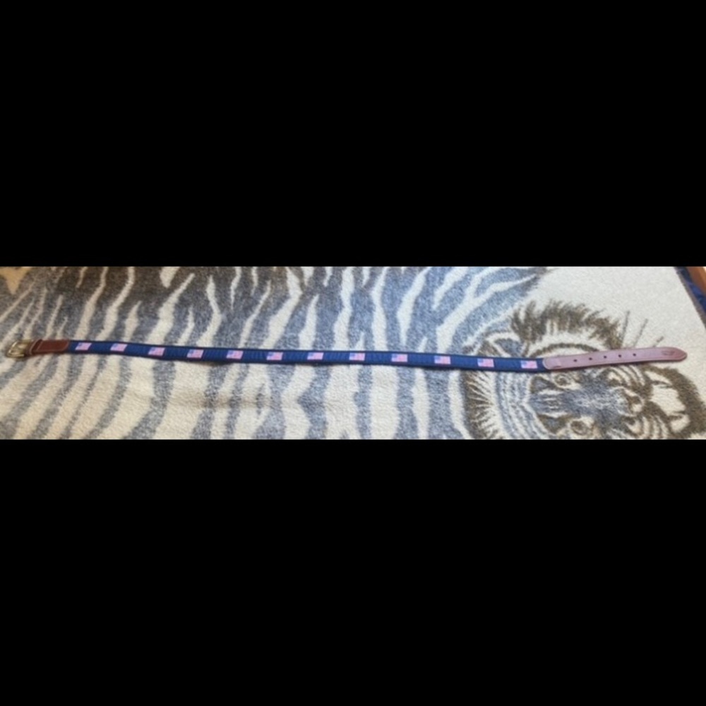 Vineyard Vines American Flag Belt